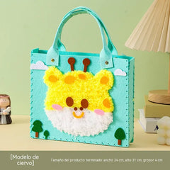 🧸🎨Kit de manualidades para niños: ¡Haz tu propia bolsa de peluche!