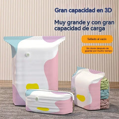30%OFF【Juego de 5 piezas】 Bolsa de almacenamiento al vacío grande y compresible: no requiere bomba, es a prueba de fugas e ideal para ahorrar espacio en maletas y en casa