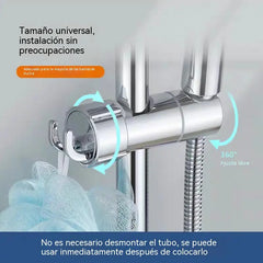 🚿 Soporte Universal para Ducha Sin Taladro｜Instalación en 3 Segundos, Súper Firme y Ajuste Perfecto