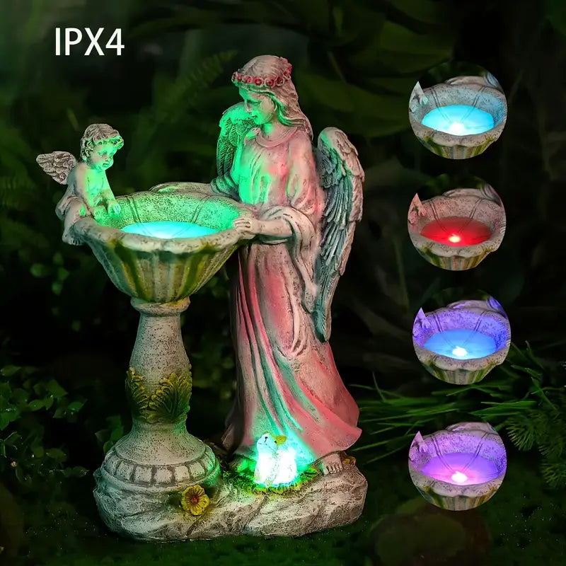 👼 Estatua del Ángel Solar: una luz decorativa mágica para tu jardín