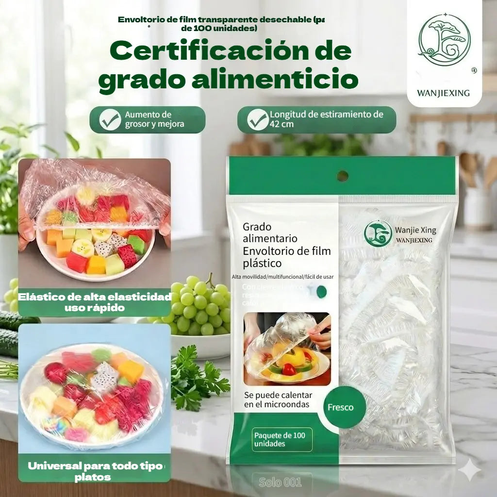 ⏳50% de descuento🔥Cuanto más compres, más ahorrarás🎁Tapas elásticas desechables para alimentos, aptas para cuencos y platos