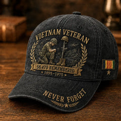 🧢🤠Gorra conmemorativa para veteranos de la guerra de Vietnam 🎁 Compra cualquier gorra y recibe una moneda conmemorativa de doble cara de regalo.