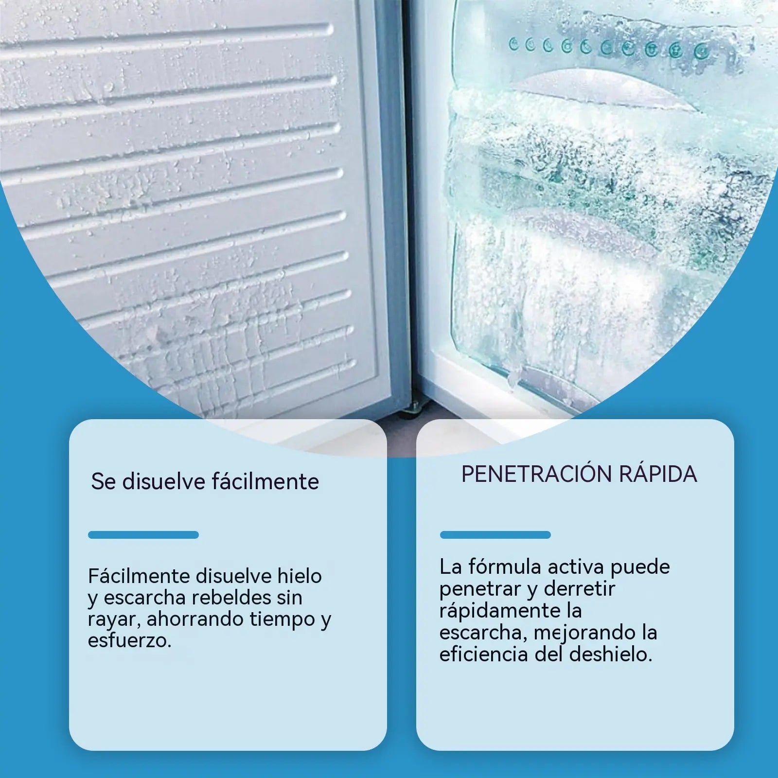 🧊【2 artículos por 29 euros】Spray descongelante y quitahielos para frigorífico/congelador 🎁