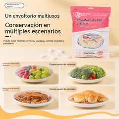 ⏳50% de descuento🔥【300 piezas】🎉Cuanto más compres, más ahorrarás🎁Tapas elásticas desechables para alimentos, aptas para cuencos y platos