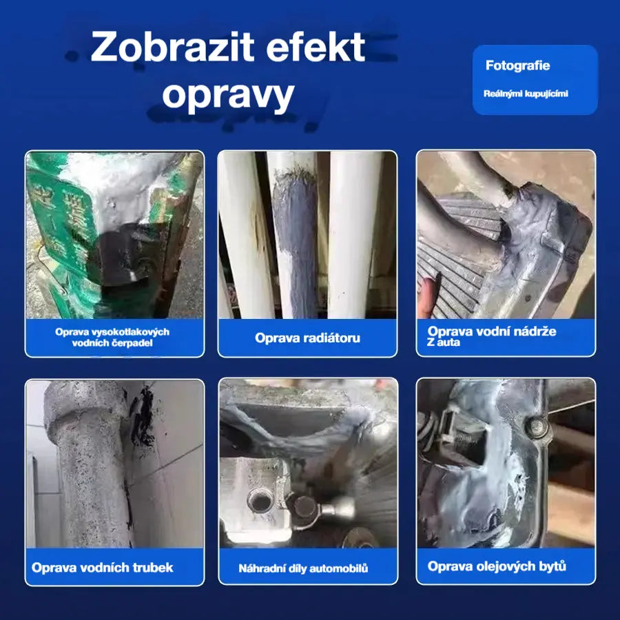 【Sada 3 kusů】🔥50% sleva po omezenou dobu! 🛠️Vysoce pevné lepidlo na opravu kovů AB