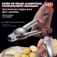 Clip de apertura de castaño para el hogar, ¡se abre fácilmente con un toque sin lastimarse las manos!💪