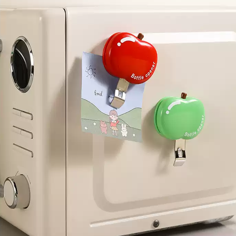 🍎2 piezas 22 euros🍾 Abrebotellas magnético multifuncional con forma de manzana