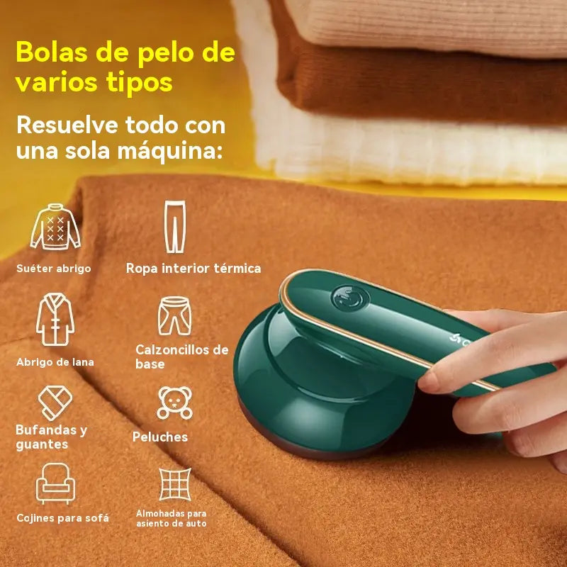 👚✨ Quitapelusas eléctrico portátil multifuncional quitapelusas profesional para prendas de lana punto y algodón 👕🧥🧶