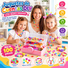 【🔥320 piezas】Juguete educativo de cuentas de arte pop versátil para niños, pulseras y collares hechos a mano con hilo de cuentas.