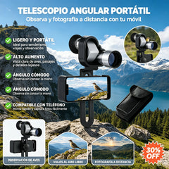 【🔭】Mini telescopio monocular para teléfono – Telescopio monocular portátil para viajes y observación