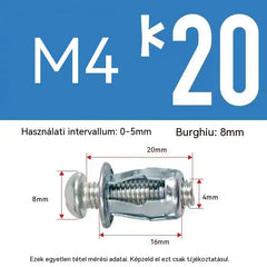 🔥50% KEDVEZMÉNY【100 darabos】M4M5M6 Táguló csavaros sapkás anya Szegecsanya