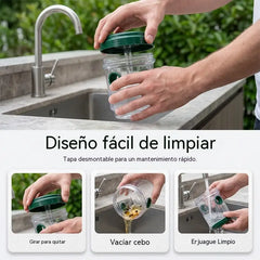 2 piezas 26 €☀️ Trampa Solar LED para Moscas y Mosquitos – Atrapa Insectos sin Químicos para Jardín y Balcón 🪰