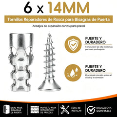 🛠️【100 pares】🔩 Kit de anclajes autoperforantes para paneles de yeso con tornillos 🧱 – Accesorios de montaje en pared fáciles de instalar