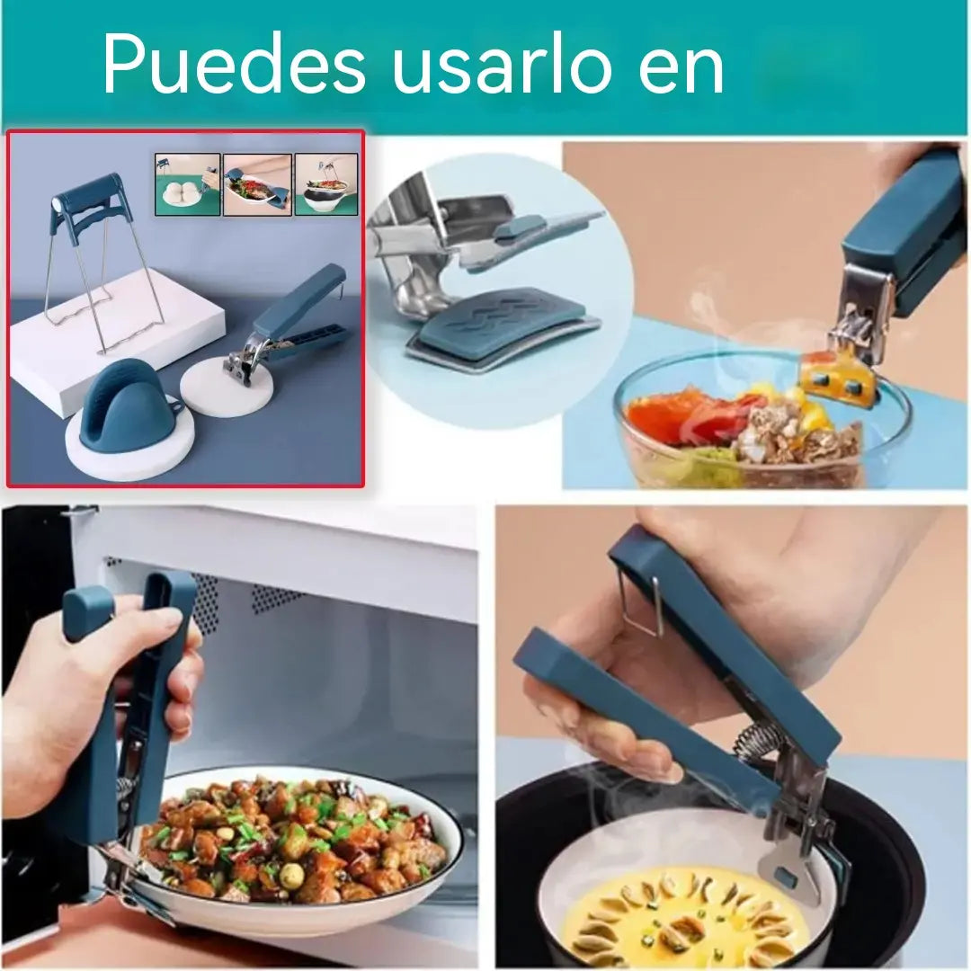 🔥【3 piezas】Clip de goma anti-escaldaduras multifuncional para cocina
