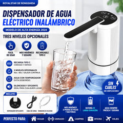 💧⚡Bomba de agua eléctrica autocebante para agua embotellada, con 3 ajustes de temporizador regulables.
