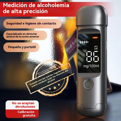 🍷 Medidor de alcohol portátil de alta precisión – Mide tu nivel antes de conducir