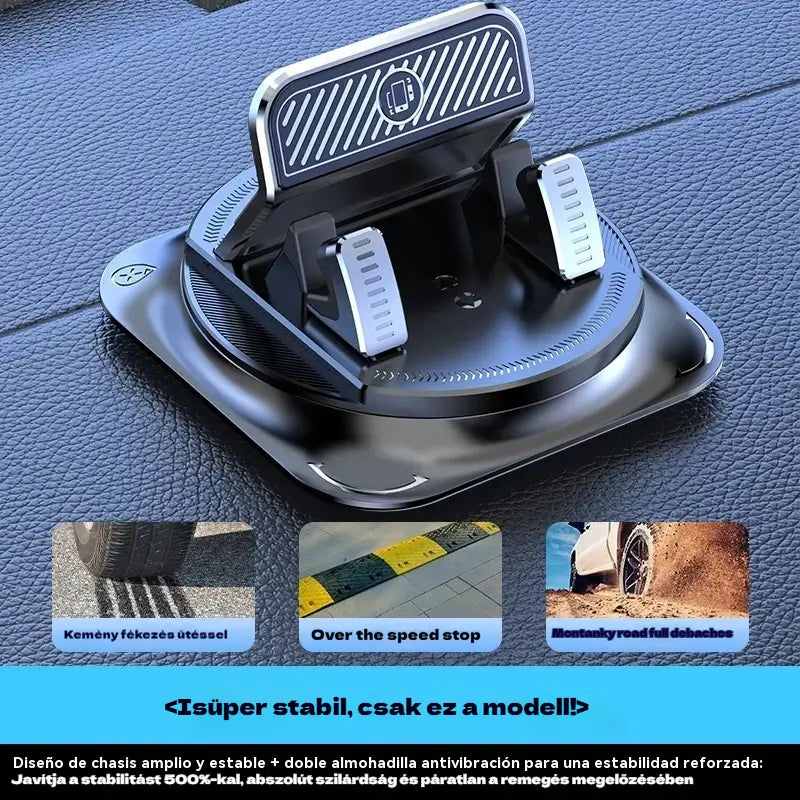 🔥【50% KEDVEZMÉNY】🚗 Biztonságos és okos: A tökéletes 2 az 1-ben autós telefontartó! 🚗