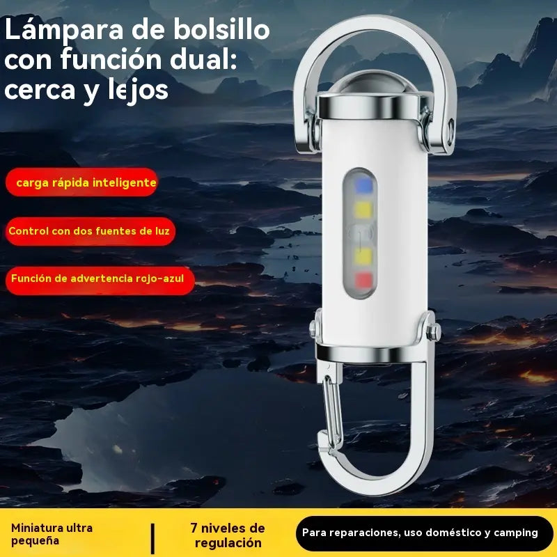 🔥🔥【Compra 1 y llévate 1 gratis】🔥Gran oferta🔥Linterna mini para llave súper brillante e impermeable con salida de 1200 lm