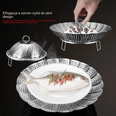 🥳50% KEDVEZMÉNY♨️🍲Kihúzható rozsdamentes acél gőzölő