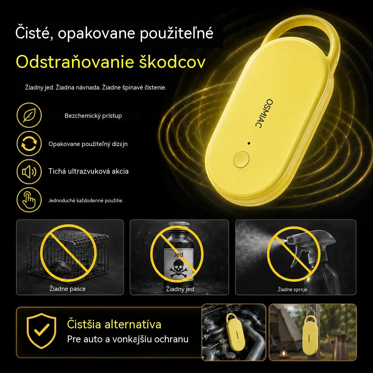 【Compra uno y llévate otro gratis】🛡️ Alarma portátil para ratón: Alarma ultrasónica 🐭