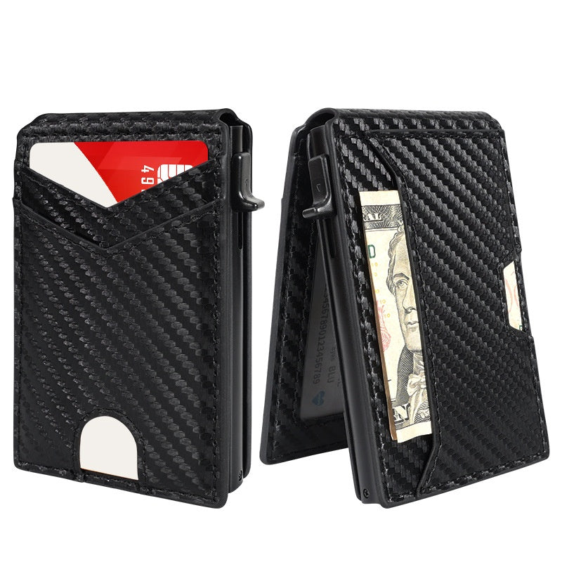 💳 Cartera Minimalista RFID con Sistema Pop-Up | Compacta, Segura y Elegante para Hombre ✨
