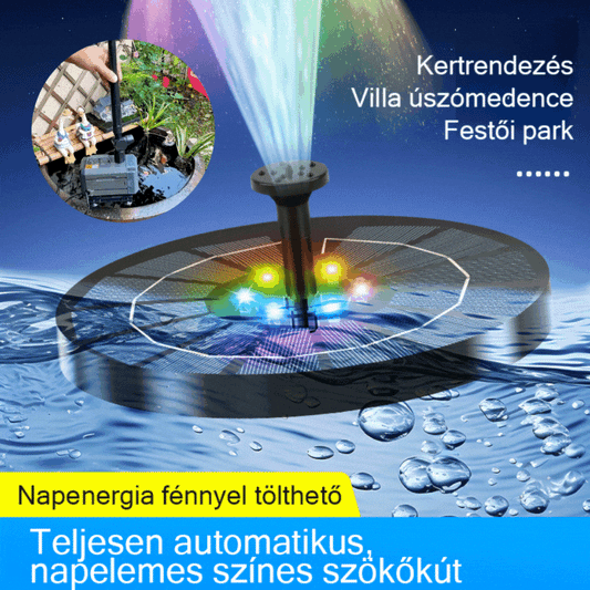 💧☀️Az új napelemes szökőkút
