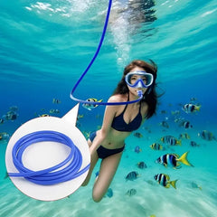 🏖️Un aparato respiratorio portátil para buceo con válvula de respiración de silicona a prueba de fugas, un elemento esencial para la práctica subacuática y el entrenamiento de suministro de oxígeno en aguas profundas.