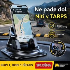 🔥【50 % POPUSTA】🚗 Varno in pametno: Vrhunsko držalo za telefon v avtomobilu 2 v 1! 🚗