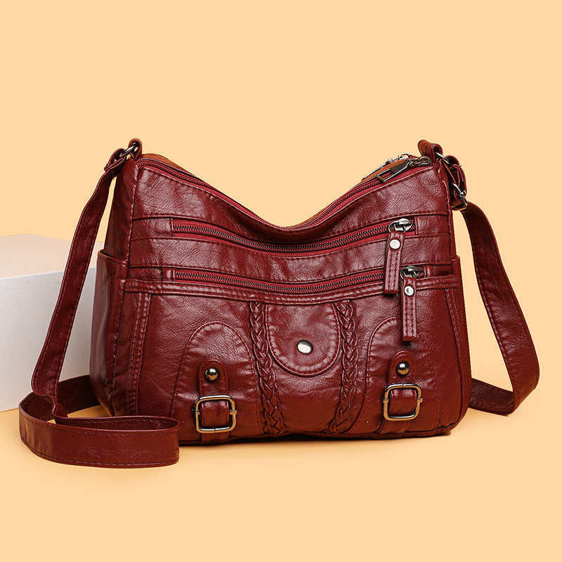 👜✨ Bolso Bandolera de Mujer en Cuero — ¡Elegante, Amplio y Versátil!