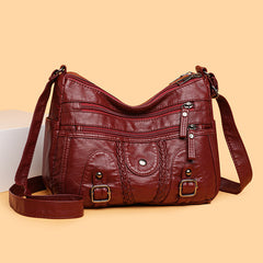 👜✨ Bolso Bandolera de Mujer en Cuero — ¡Elegante, Amplio y Versátil!