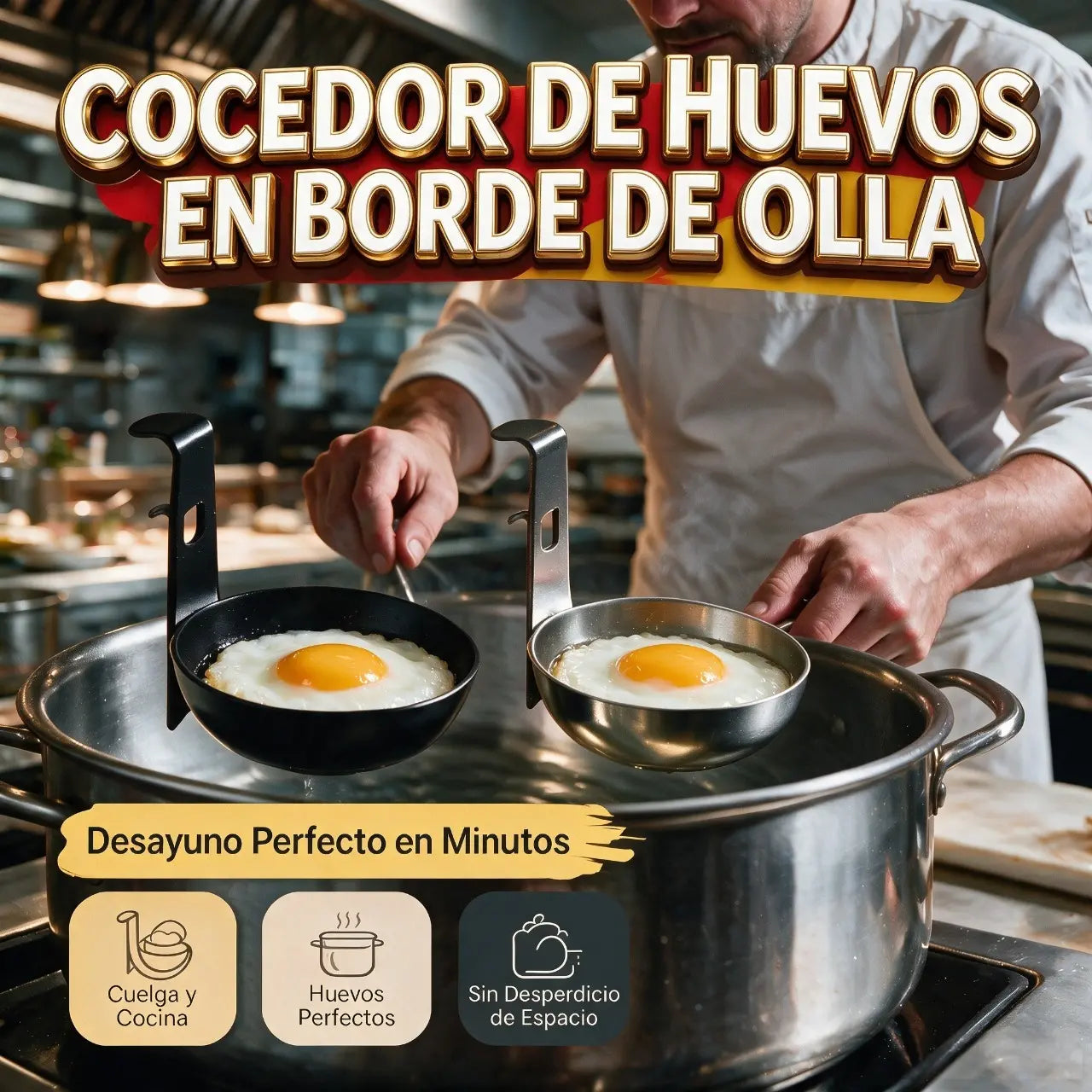 🔥🎉Oferta especial 2026🎉💞 ¡Más de 50.000 unidades vendidas! 🥚【Paquete de 5】Molde para huevos colgantes🍳