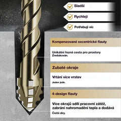 🛠🛠【6 KS 】【4+5+6+8+10+12 mm】Sada vysoce pevných excentrických vrtáků se 6 břity