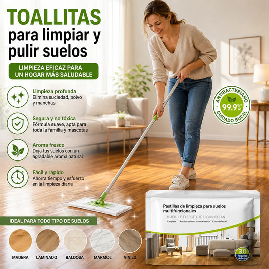 🏠🔥【3 kusy za 20 eur】Čistiace obrúsky na podlahy majú vlastnosti odstraňujúce škvrny a dodávajúce lesk.