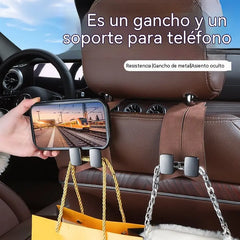 🔥 ¡2 por solo 26 €! Gancho multifunción para coche 👜🚗