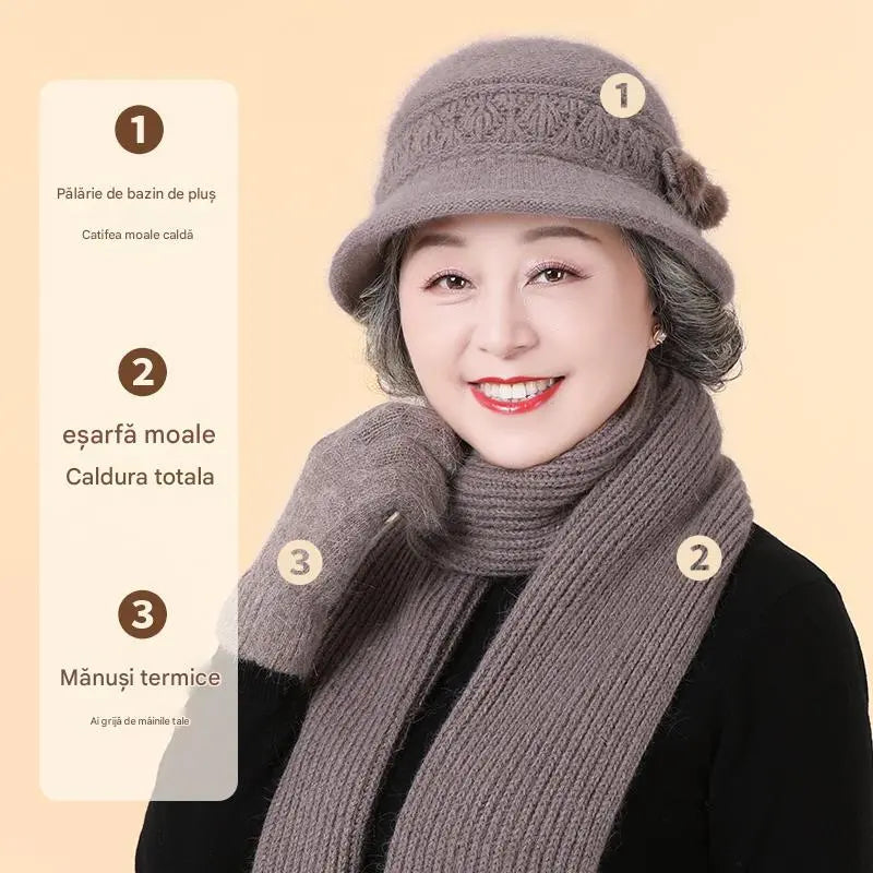 🧶 Compañero cálido en invierno: gorro de lana de punto cálido