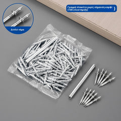 🔩200 unidades🔥 Clavos Metálicos de Doble Cara Sin Agujeros: ¡Fijación Firme y Fácil para Tu Hogar!