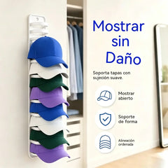 【2 piezas】Organizador de sombreros que ahorra espacio