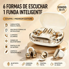 Auriculares inalámbricos GT699S 6 en 1 con múltiples estilos y estuche de emergencia ✨