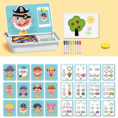 🧒🧩Rompecabezas magnéticos, juguete de viaje, de doble cara, para niños, preescolares, educativos, para aprender