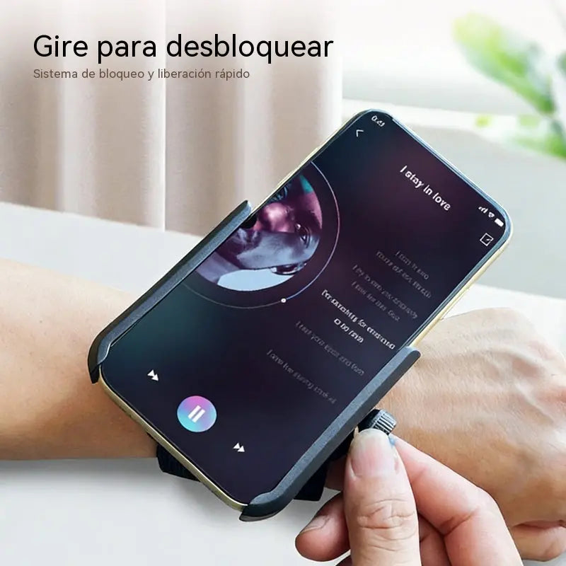 📱🔥 Soporte Móvil 2 en 1 para Muñeca y Antebrazo — ¡Llévalo Contigo Sin Usar las Manos!