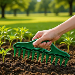 🌱【2 artículos por 26 euros】 Sembradora de 12 agujeros: siembra hileras perfectamente espaciadas en segundos 🌟