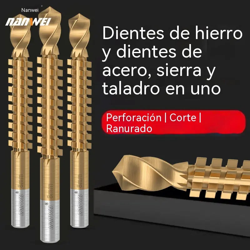 🛠️6 piezas por 27 euros ✨ Juego de brocas helicoidales: recubiertas de titanio, dentadas, aptas para múltiples materiales 🔩