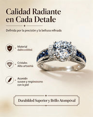 🔥【compre uno y llévese otro gratis】✨ Elegante anillo de cóctel con circonita cúbica: un diseño deslumbrante para iluminar momentos especiales.