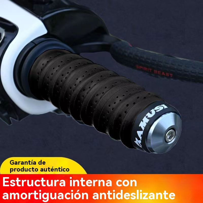 💯Cinta de silicona suave antideslizante para manillar de motocicleta/bicicleta