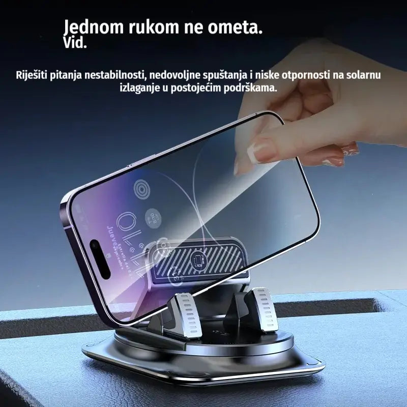 🔥【50% POPUSTA】🚗 Sigurno i pametno: Ultimativni 2-u-1 držač za telefon u automobilu! 🚗