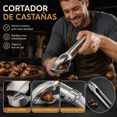 🔥🔥【2 piezas por 24 euros】 🌰Clip de apertura de castaño para el hogar, ¡se abre fácilmente con un toque sin lastimarse las manos!