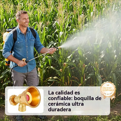 💦 Boquilla de Riego Ajustable de Latón · Pulverización Precisa