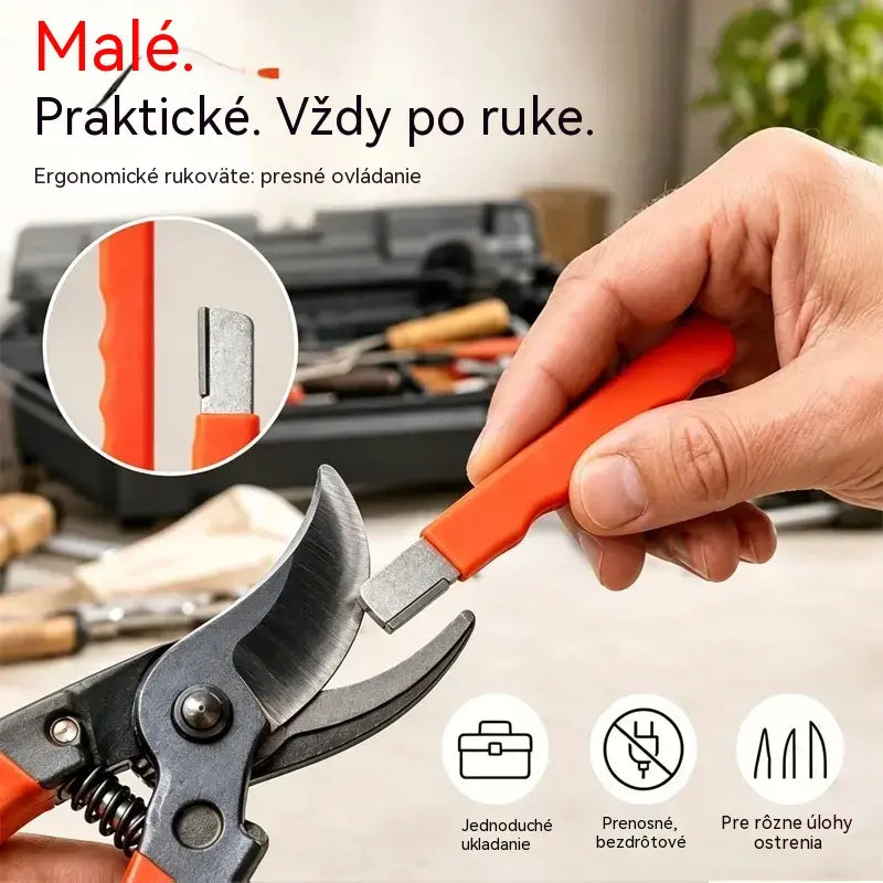 🏆Kúpte 2, dostanete 2 zadarmo! (Celkom 4 položky)🔪 Prenosný brúsny strojček na nože a nožnice – Obnoví ostrosť len za pár sekúnd ✨