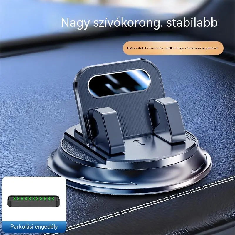 🎯 50% KEDVEZMÉNY MINDENRE! Forgatható telefontartó – Biztonságos műszerfalra rögzítés, nagy tapadású gumi 🧭🔄 【Minőség garantált】