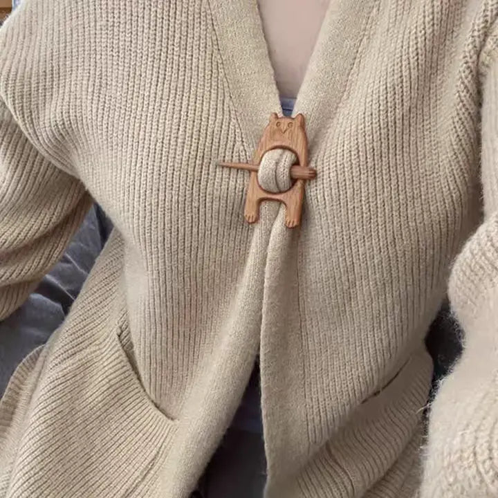 3 artículos 25 euro🎁Broche de madera con forma de animal para regalar